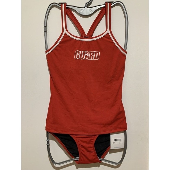 Dolfin Lifeguard Tankini Bikini 2 Piece Swimsuit Red Top Bottom Job Pool…​​​​ - Picture 7 of 7